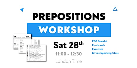 Prepositions Workshop tickets