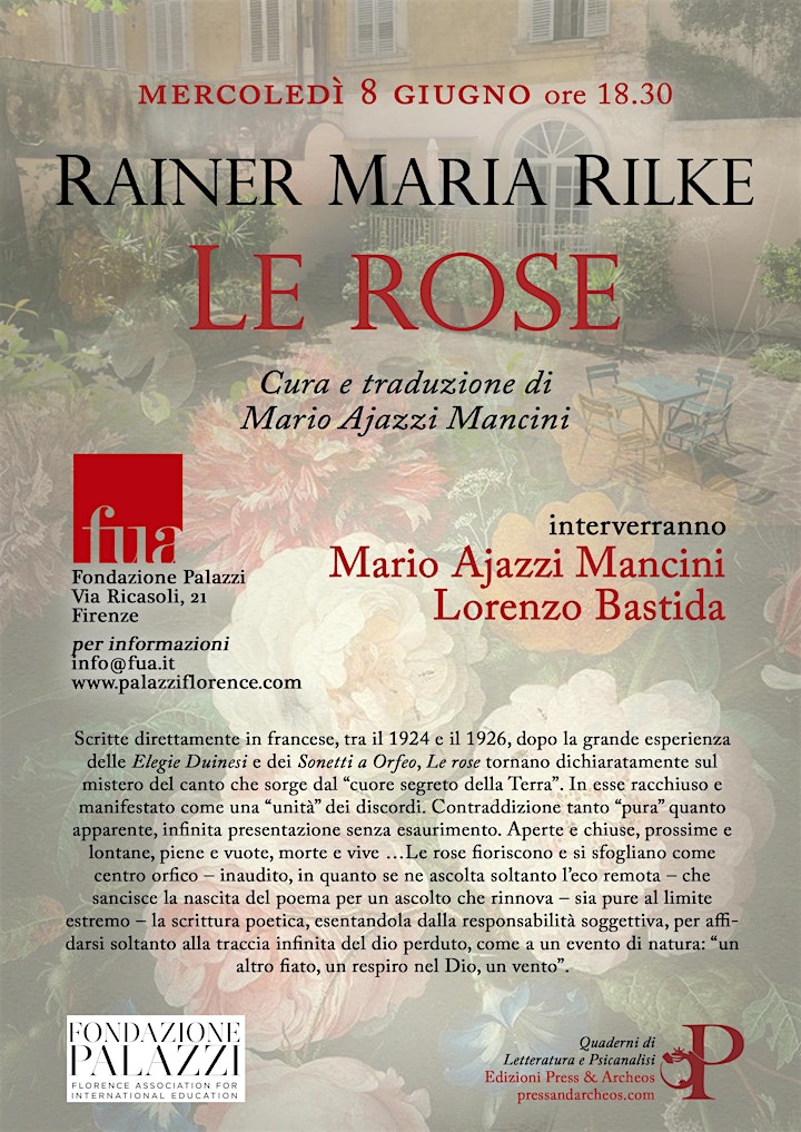Immagine Letture in Giardino:  Le Rose di Rainer Maria Rilke