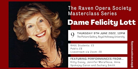 Masterclass:Dame Felicity Lott tickets