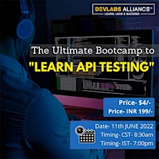The Ultimate Bootcamp to Learn API Testing tickets