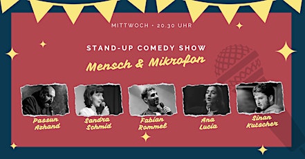 Stand-up Comedy • F-Hain • 20.30 Uhr | "Mensch und Mikrofon - Open Mic" Tickets