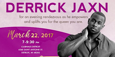 DETROIT: Meet + Greet with Derrick Jaxn primary image