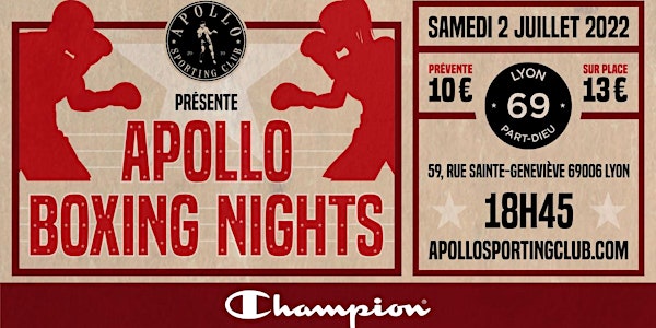 Apollo Boxing Night Lyon