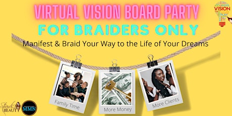 Hair Braider Vision Board & Goal Setting Party - Virtual tickets