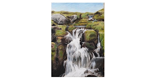 Learn To Draw And Paint! Beginners' Art Classes : Waterfall in Pastels