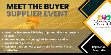 Meet the Buyer/Supplier: 3CEA's Dynamic Purchasing System Event primary image