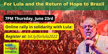 For Lula & the Return of Hope to Brazil primary image