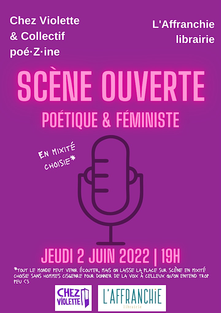 Image pour poé·Z·ine | Scène ouverte // Chez Violette à L' Affranchie 