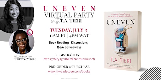 UNEVEN Virtual Book Party