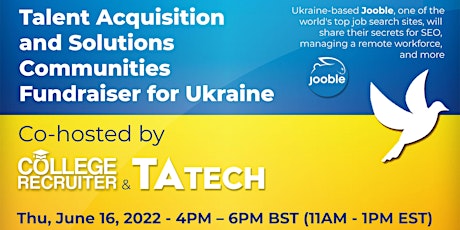 Imagem principal de Talent Acquisition and Solutions Communities Fundraiser for Ukraine