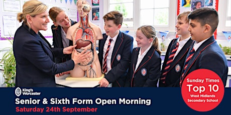 King's Worcester Senior School & Sixth Form Open Day tickets
