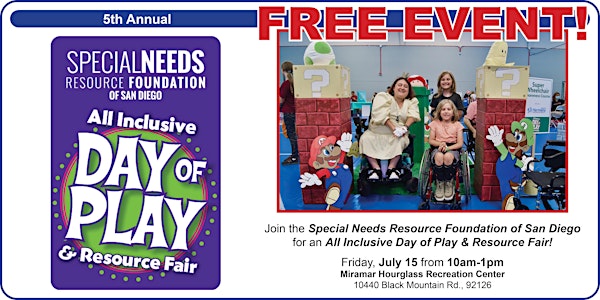 All Inclusive Day of Play & Resource Fair - FREE EVENT