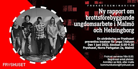 Ny rapport: Brottsförebyggande ungdomsarbete i Malmö och Helsingborg
