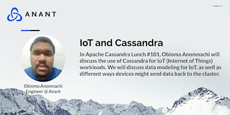 Apache Cassandra Lunch #101: IoT and Cassandra tickets