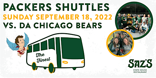 Saz's Shuttle to Lambeau - Green Bay Packers v. Chicago Bears 9.18.22