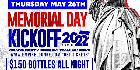 UNRULY THURSDAYS PRESENTS MEMORIAL DAY KICK OFF