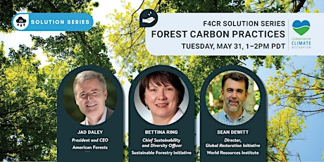 F4CR Solution Series: Forest Carbon Practices Panel billets