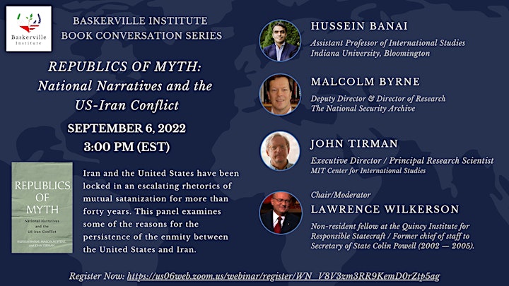 POSTPONED: Republics of Myth: National Narratives and the US-Iran Conflict image