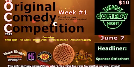The Original Comedy Competition  At Comedy Tuesday Night
