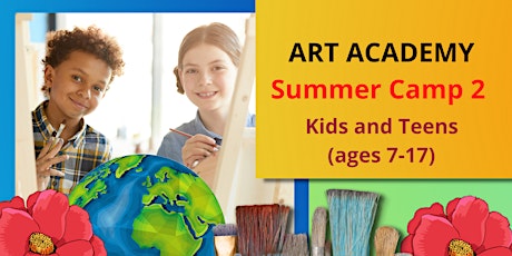 Summer Art Camp 2 (runs 5 mornings) - Theme: World Cultures (ages 7-17) tickets