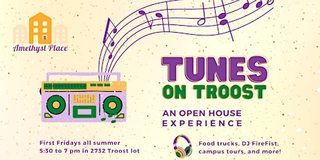 Tunes on Troost: An Amethyst Place Open House tickets