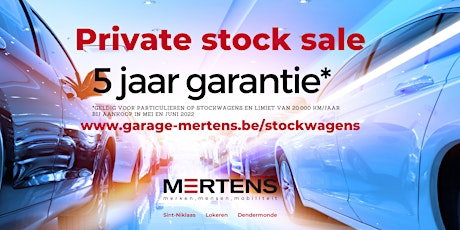Primaire afbeelding van Mertens Private Stock Sale