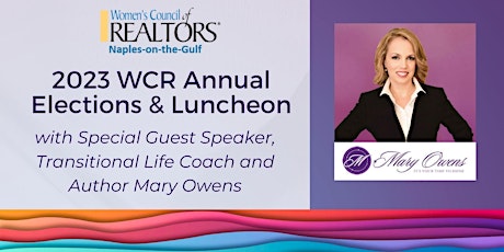 2023 Board Elections Luncheon & Program with Author Mary Owens tickets