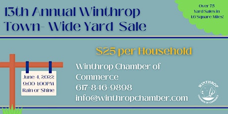13th Annual Winthrop Town Wide Yard Sale tickets