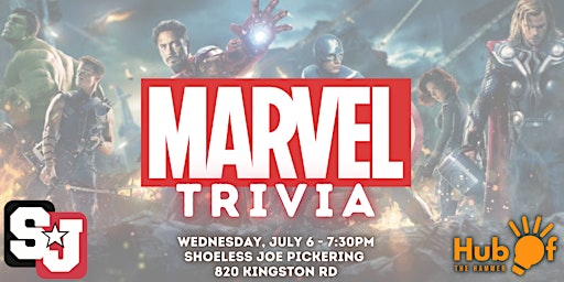 Marvel Trivia Night - Shoeless Joes Pickering