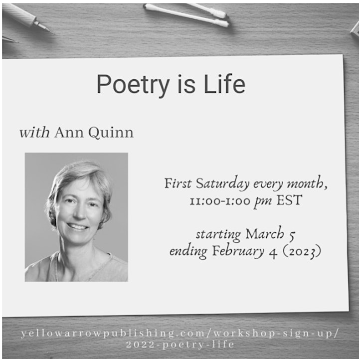 Poetry is Life, Exploring Poetry with Ann Quinn image