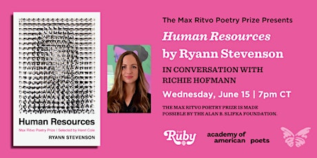 The Max Ritvo Poetry Prize Presents Ryann Stevenson tickets
