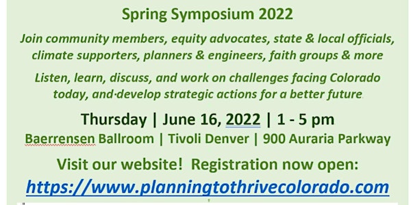 Planning to Thrive: Equity and Integrated Strategies for Colorado's Future