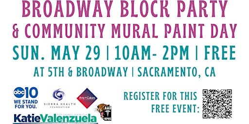 District 4 Community Mural Paint Day & Broadway Block Party
