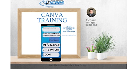 Canva Training for Instagram, Facebook, Social Media, and Flyers Tickets