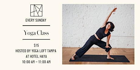 Sunday Yoga with Yoga Loft Tampa! tickets
