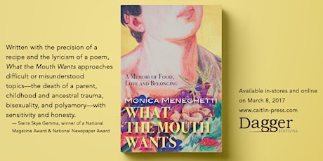 Book Launch: What the Mouth Wants by Monica Meneghetti primary image