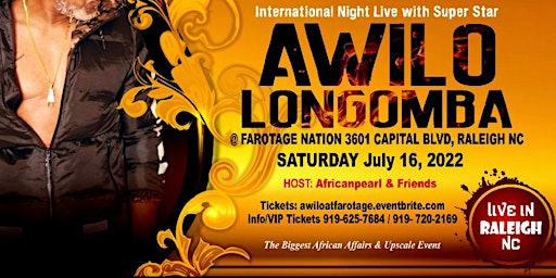 Awilo Longomba, performing Live at Farotage Nation Lounge