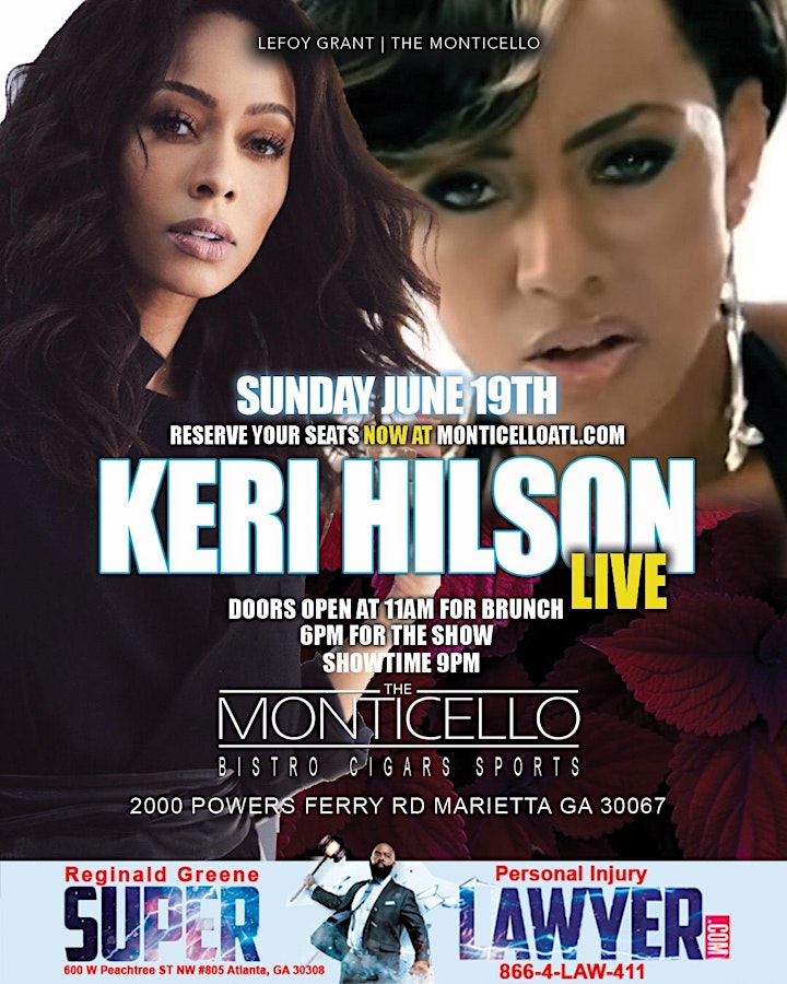 Grammy Nominated Keri Hilson Performing Live @ Monticello Sunday, June 19th image