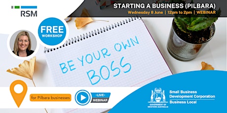 Webinar: Starting a Business (Pilbara) tickets