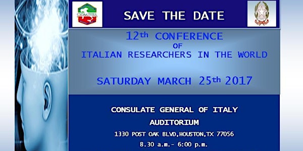 12th Conference of Italian Researchers in the World