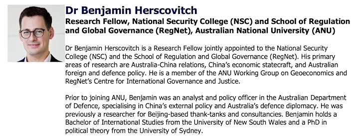 Navigating the Future Australia-China Relationship - ACBC Vic & ANU image