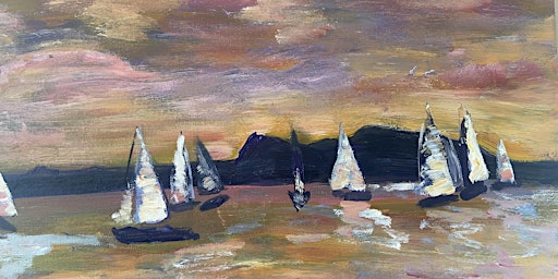 Paint & Sip - SUNSET SAIL ! $60 incl wine on arrival and cheese platter