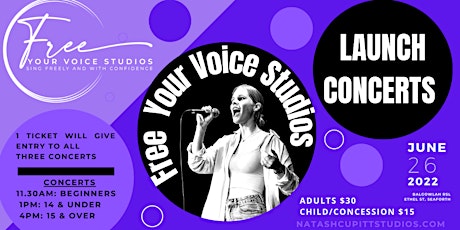 Free Your Voice Studios Launch Concert primary image