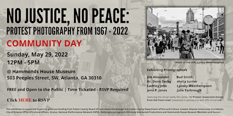 (Community Day) No Justice; No Peace: Protest Photography from 1967 - 2022 tickets