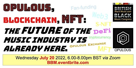 Opulous, Blockchain, NFT: The Future Of The Music Industry Is Already Here biglietti