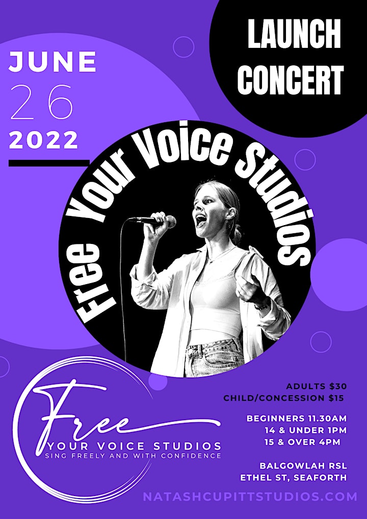 Free Your Voice Studios Launch Concert image