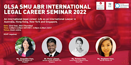 International Legal Career Seminar - Secrets to Success primary image