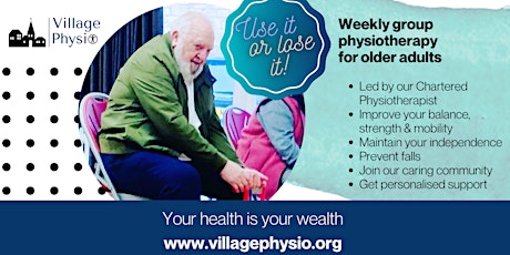 Free Taster - Group physio for older adults | Village Physio Rotherham tickets