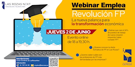 Webinar Emplea: Revolución FP: Oportunidades de empleo de FP en Madrid. boletos