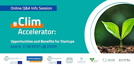 #ClimAccelerator: Opportunities and Benefits for Startups bilhetes
